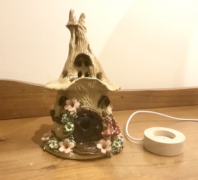 Fairy house with electrics