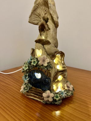 Tall Fairy House Lamp